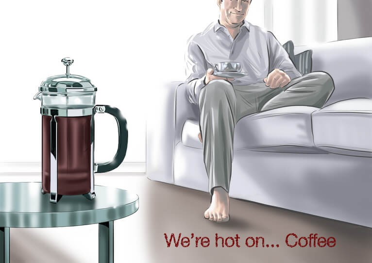 la cafetiere advertising campaign concept