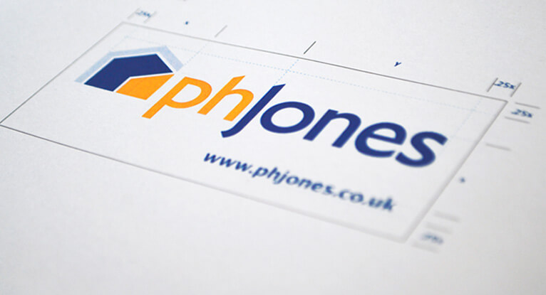 ph jones brand identity logo design