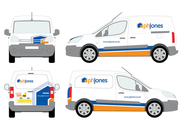 ph jones brand identity livery design